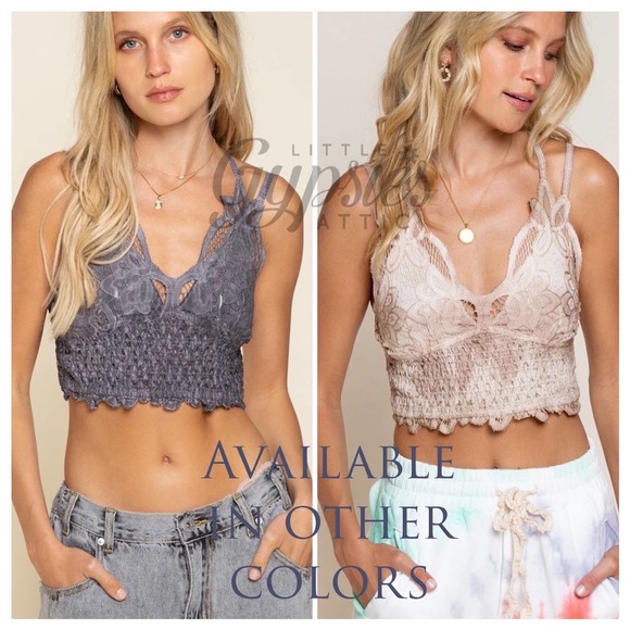 POL Longline Mineral Wash Lace Bralette - Picture 11 of 12